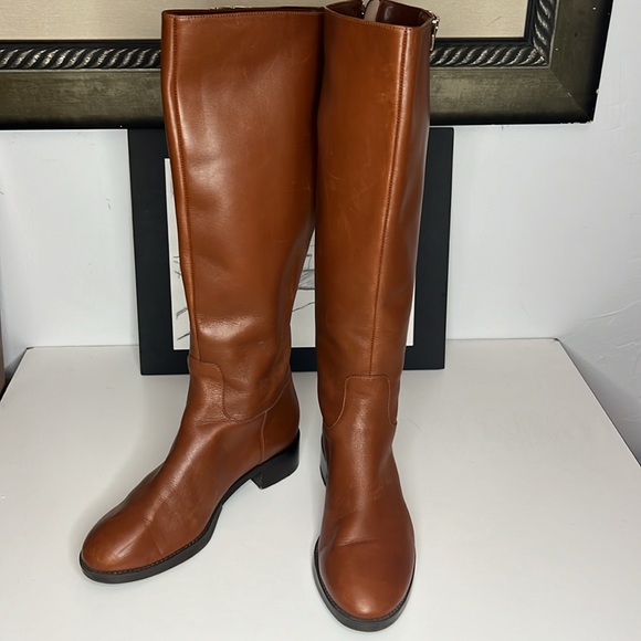 Tory Burch Brown Leather Knee High
Riding Boots Women’s Size 6 M - Picture 1 of 16